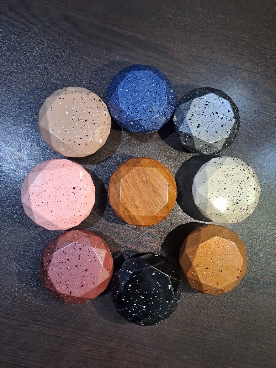 دستگیره درب طرح الماس رنگی